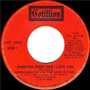 Brook Benton With The Dixie Flyers - Whoever Finds This I Love You / Let Me Fix It download free